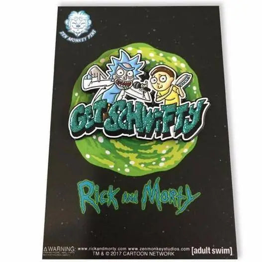 Zen Monkey: Get Schwifty - Rick and Morty Pin - Toys & Games