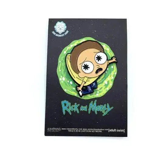 Zen Monkey: Hanging Lil’ Morty - Rick and Morty Enamel Pin - Toys & Games