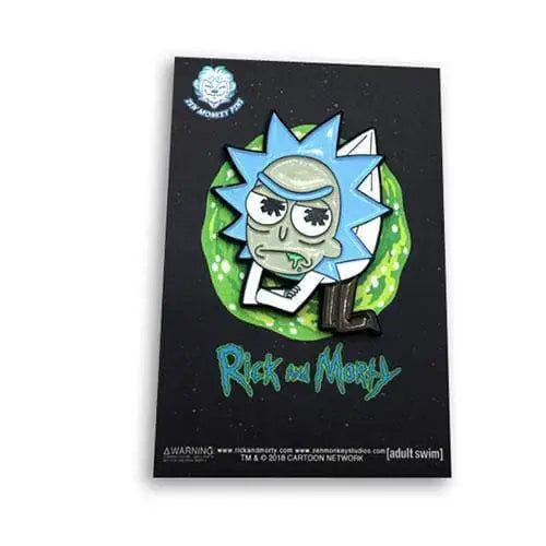 Zen Monkey: Hanging Lil’ Rick - Rick and Morty Enamel Pin - Toys & Games