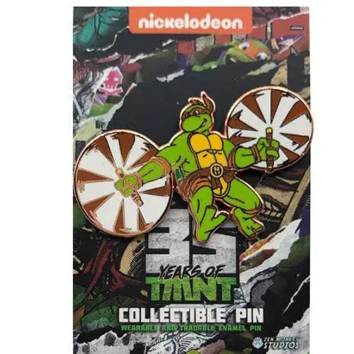 Zen Monkey: Leaping Michelangelo Rose Gold (35th Anniversary) - Teenage Mutant Ninja Turtles Pin - Toys & Games