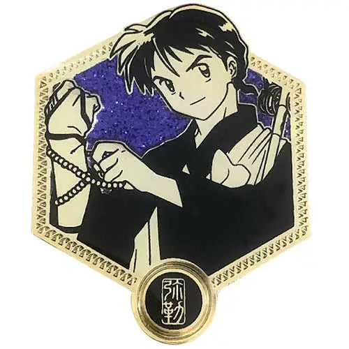 Zen Monkey: Miroku - Golden Series - 1st Edition Inuyasha Enamel Pin - Brooches & Lapel Pins