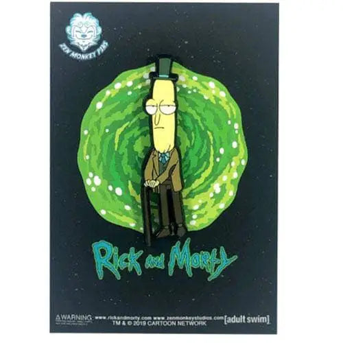 Zen Monkey: Professor Poopy Buttholel (SEASON 4 EPISODE 3) - Rick and Morty Enamel Pin - Toys & Games