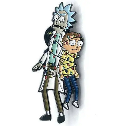 Zen Monkey: Rick and Morty Tangled in Lights - Rick and Morty Enamel Pin - Toys & Games