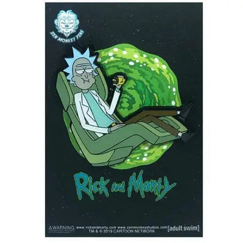 Zen Monkey: Rick’s Hover Chair(SEASON 4 EPISODE 3) - Rick and Morty Enamel Pin - Toys & Games