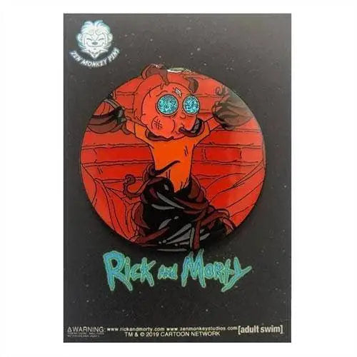 Zen Monkey: **SEASON 4 EPISODE 1** Death Crystal Bound Morty - Rick and Morty Enamel Pin - Toys & Games