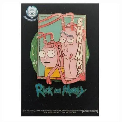 Zen Monkey: SEASON 4 EPISODE 1 Pastel Shrimp Rick and Morty (Pastel R&M Collection) - Rick and Morty Enamel Pin - Toys