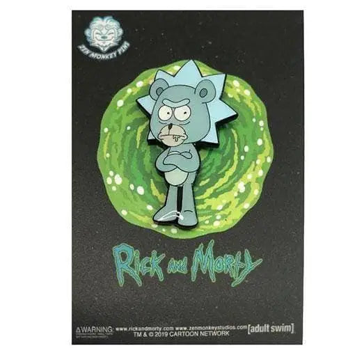 Zen Monkey: SEASON 4 EPISODE 1 Teddy Rick - Rick and Morty Enamel Pin - Toys & Games