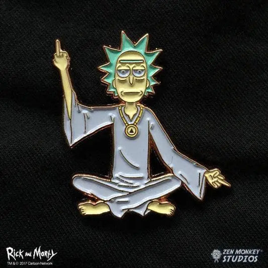 Zen Monkey: Spiritual Leader Rick - Rick and Morty Enamel Pin - Toys & Games