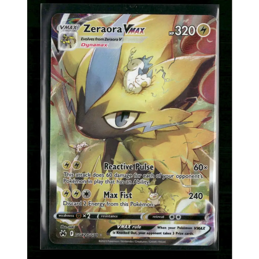 Zeraora VMAX Crown Zenith: Galarian Gallery #GG42/GG70 - Trading Card