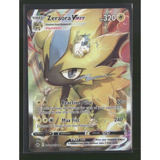 Zeraora VMAX Crown Zenith: Galarian Gallery #GG42/GG70 - Trading Card
