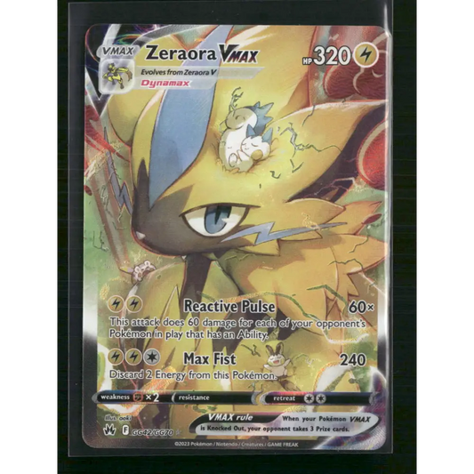 Zeraora VMAX Crown Zenith: Galarian Gallery #GG42/GG70 - Trading Card