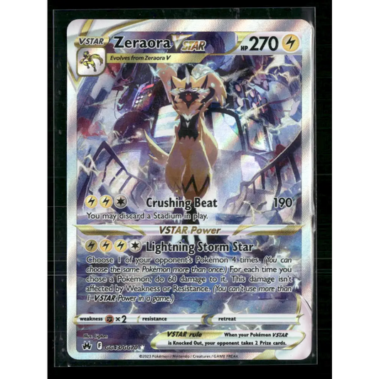 Zeraora VSTAR Crown Zenith: Galarian Gallery #GG43/GG70 - Trading Card