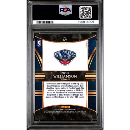 Zion Williamson 2019 Panini Select #199 Scope Prizm PSA 9 - Graded Trading Card