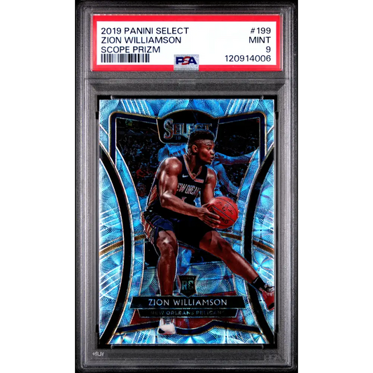 Zion Williamson 2019 Panini Select #199 Scope Prizm PSA 9 - Graded Trading Card