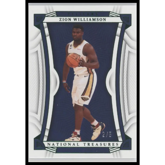 Zion Williamson 2022-23 Panini National Treasures #69 Emerald #/5 - Trading Card
